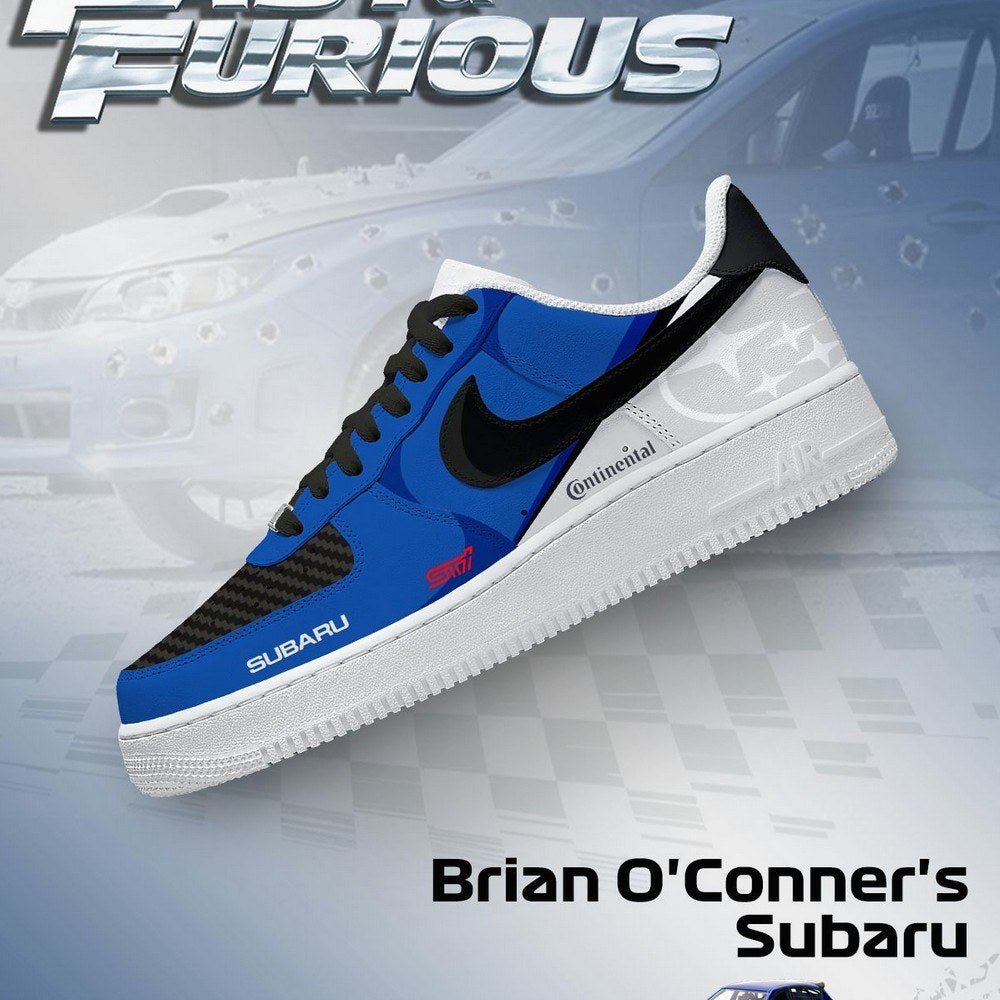Brian O'Conner's Impreza WRX STI Fast and Furious Low Top Shoes
