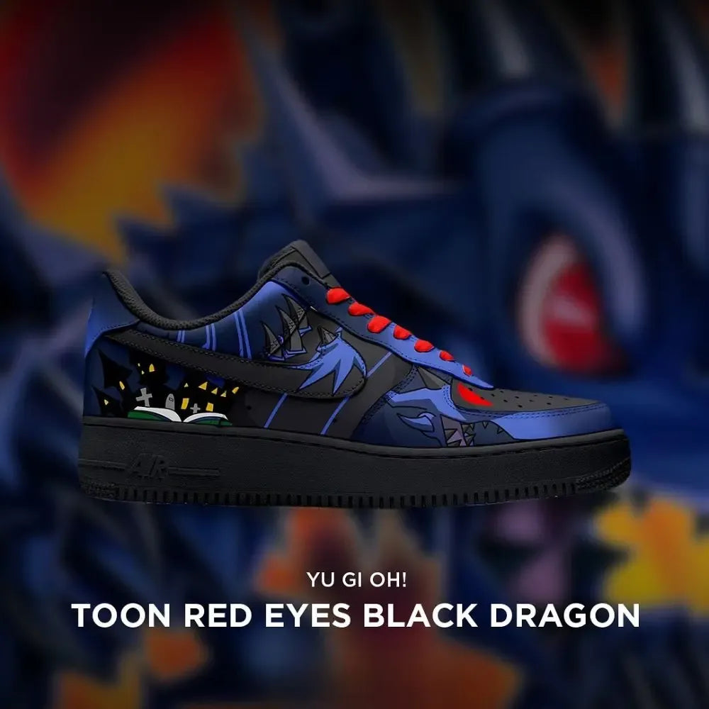 Toon Red Eyes Black Dragon Yu-Gi-Oh Edition Low Top Shoes