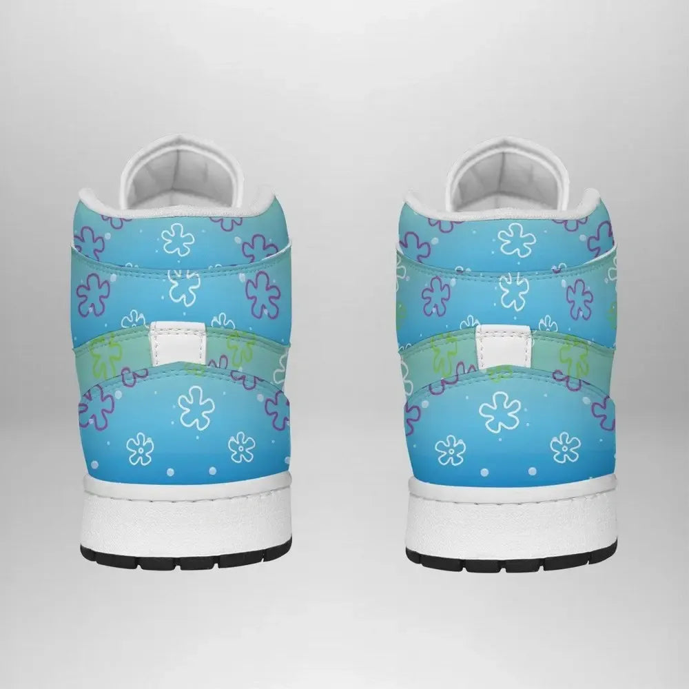 Bikini Bottom Pattern Spongebob Squarepants Special High Top Shoes