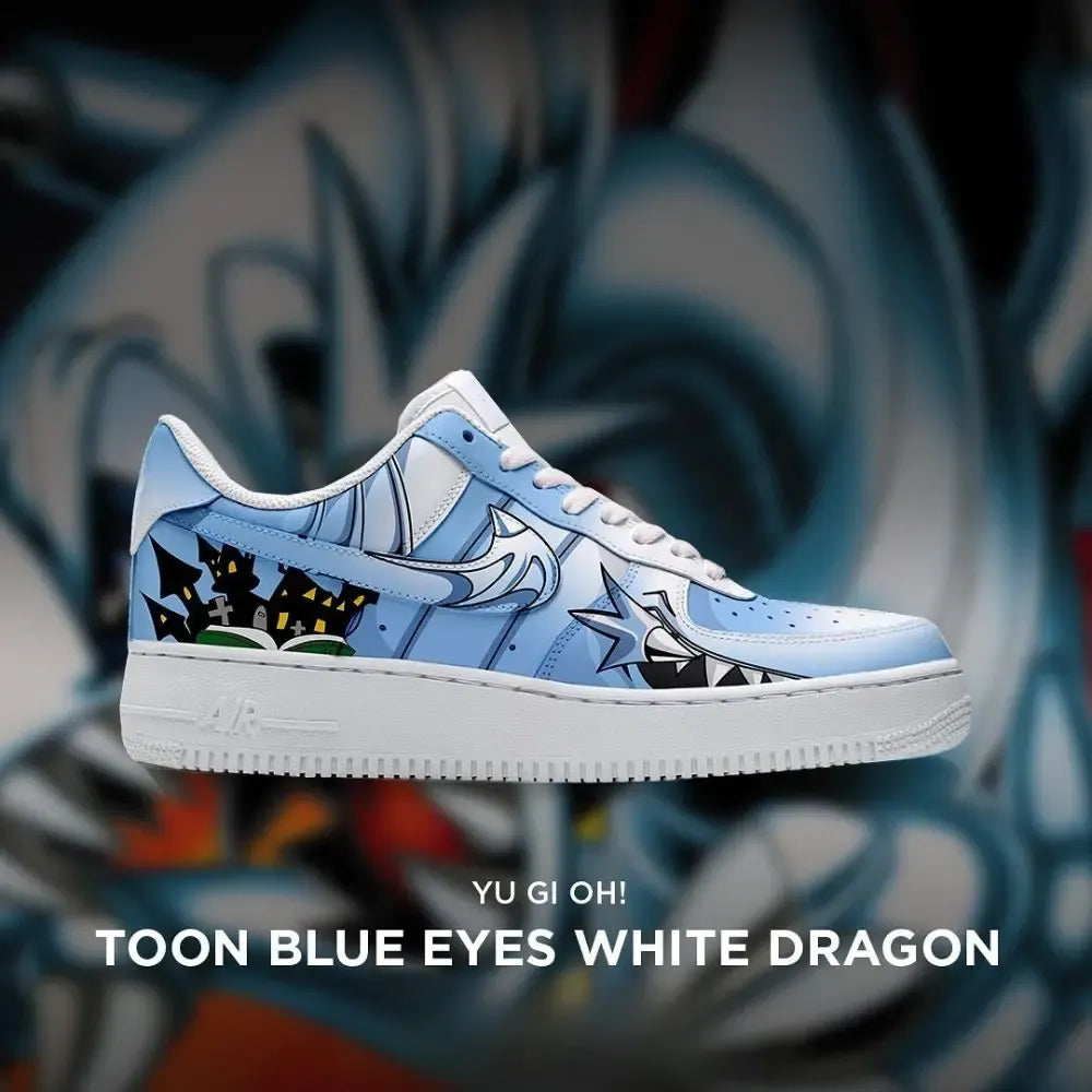 Toon Blue Eyes White Dragon Yu-Gi-Oh Edition Low Top Shoes